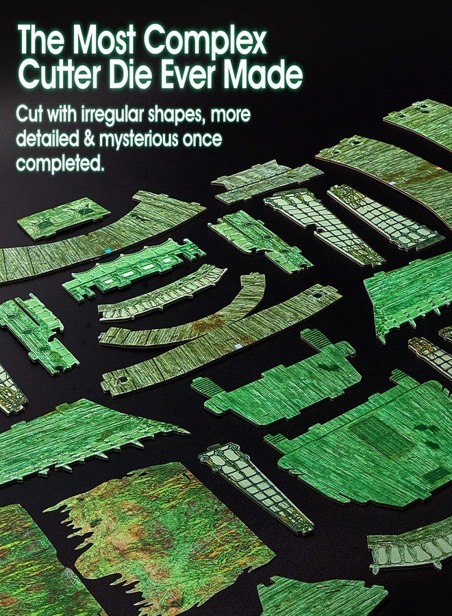 CubicFun 3D Jigsaw Puzzles Dutch Ship Model Flying Luminous Haunted Pirate Ship DIY for Adults and Kids, Building Kits Office Decoration for Women and Men, 360 Pieces - Image 5